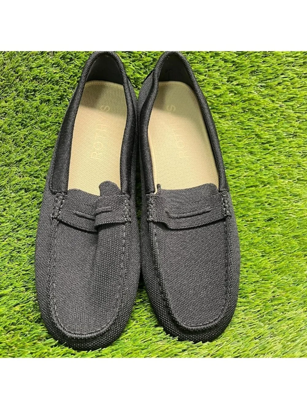 Rothy's The Driver Womens Size 12 Black Casual Walking Slip-On Loafers Shoes